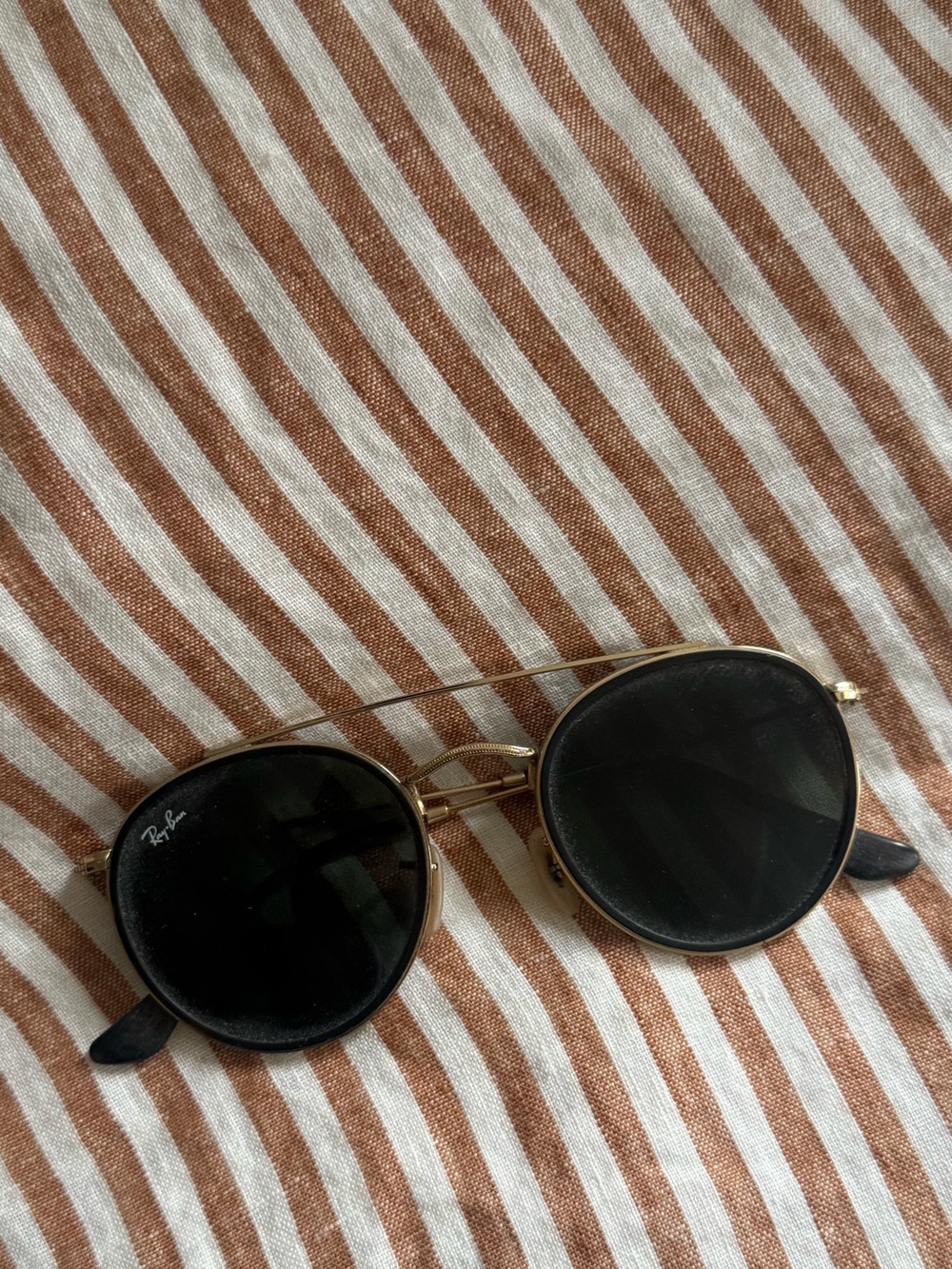Ray-Ban Women's Gold Frame Round Sunglasses - Picture 5 of 5